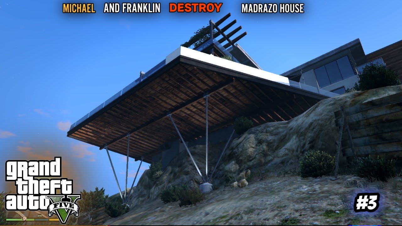 GTA 5 !  MICHAEL 🔥 DESTROY MARTIN MADRAZO HOUSE ! #gta5 NO COMENTRY EPISODE 3