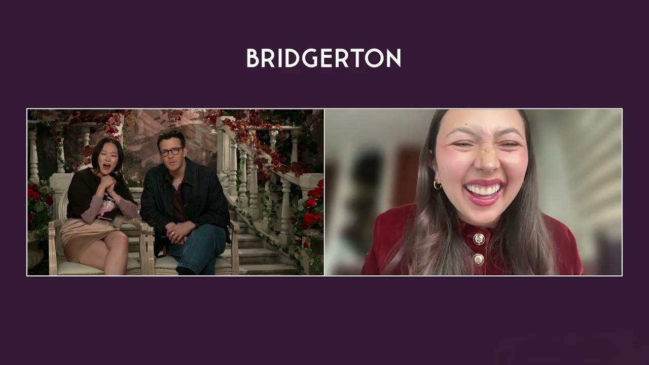 Sofia Duarte (Colombiana) entrevista al cast de Bridgerton: Luke Thompson y Yerin Ha