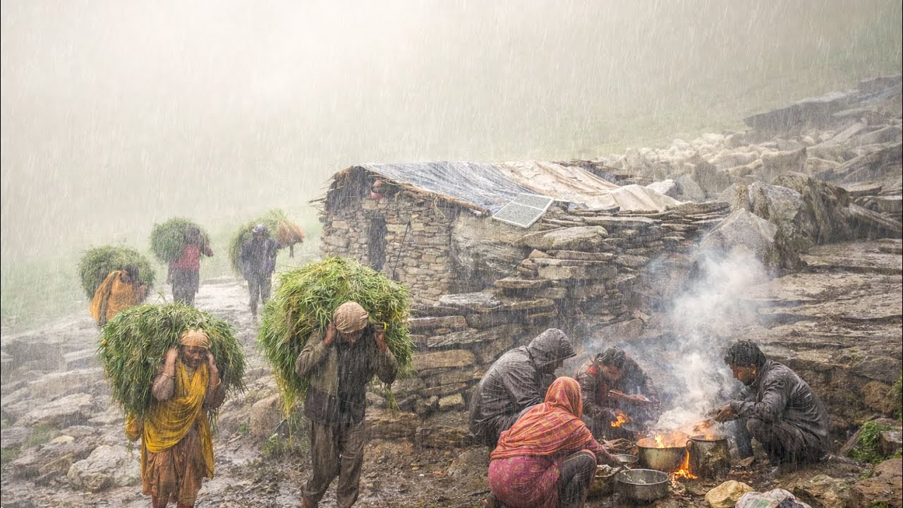 This is Himalayan Life | Rainy Day in Village | Nepal🇳🇵| Jiree Village |VillageLifeNepal