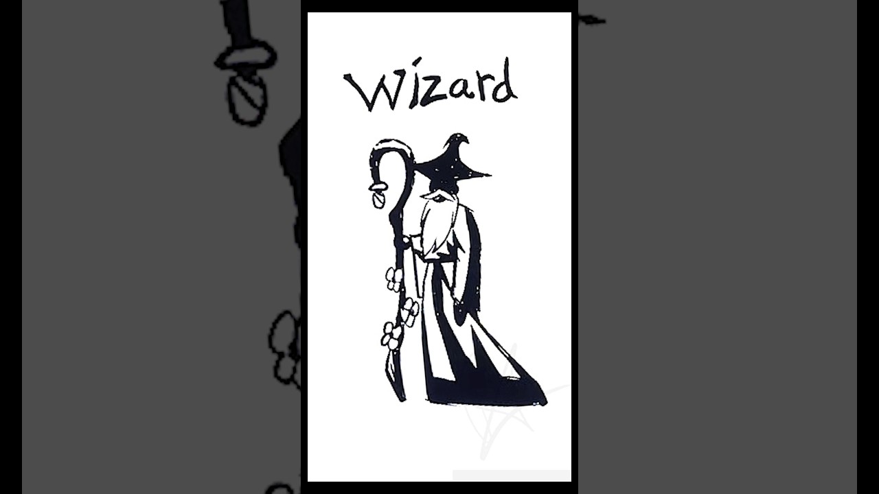 How to draw the Elf, Wizard, and Fairy - 