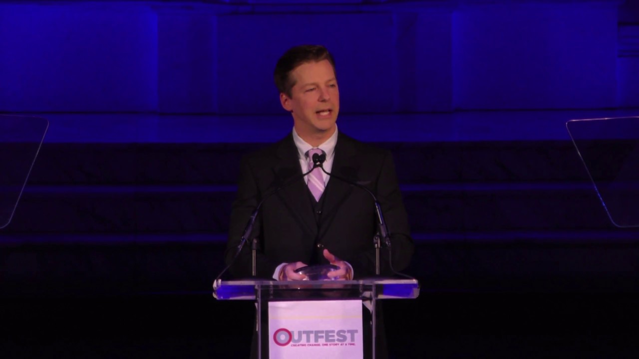 Sean Hayes Accepting the Trailblazer Award at the Legacy Awards