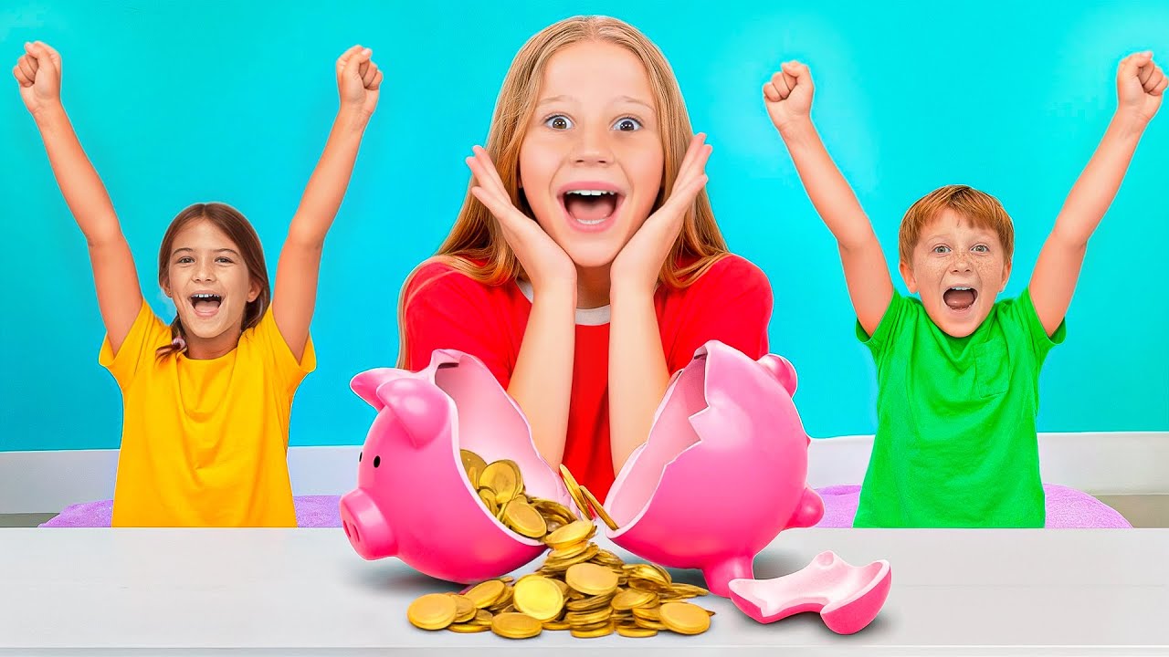 Nastya and her friends teach kids how to save money