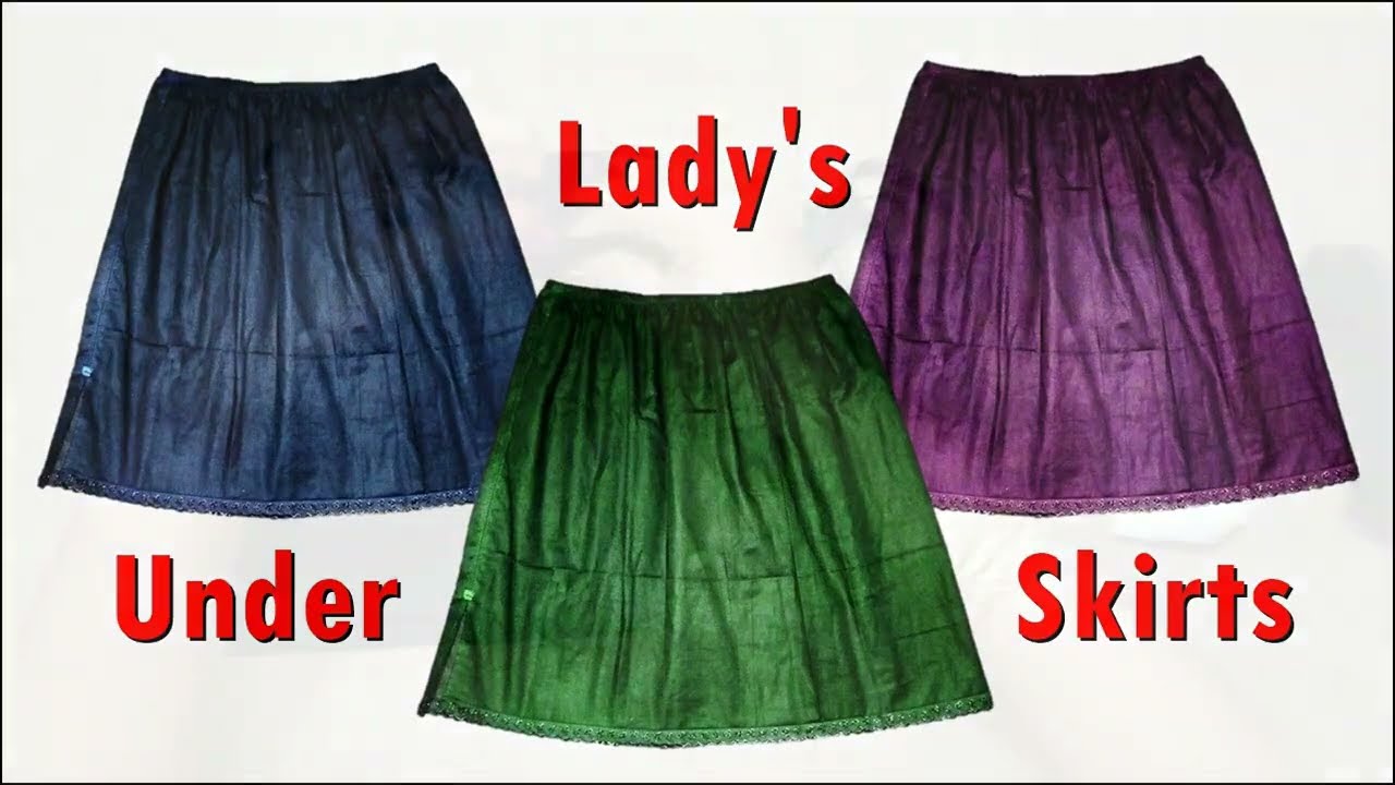 Overlock නොමැතිව Lady's Underskirt මහන්න l Lady's Underskirts_No Overlock l Start Your Business Now
