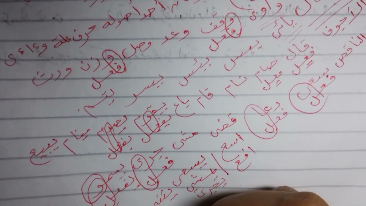 شرح الفعل المعتل بطريقة سهلة وبسيطة جدا 