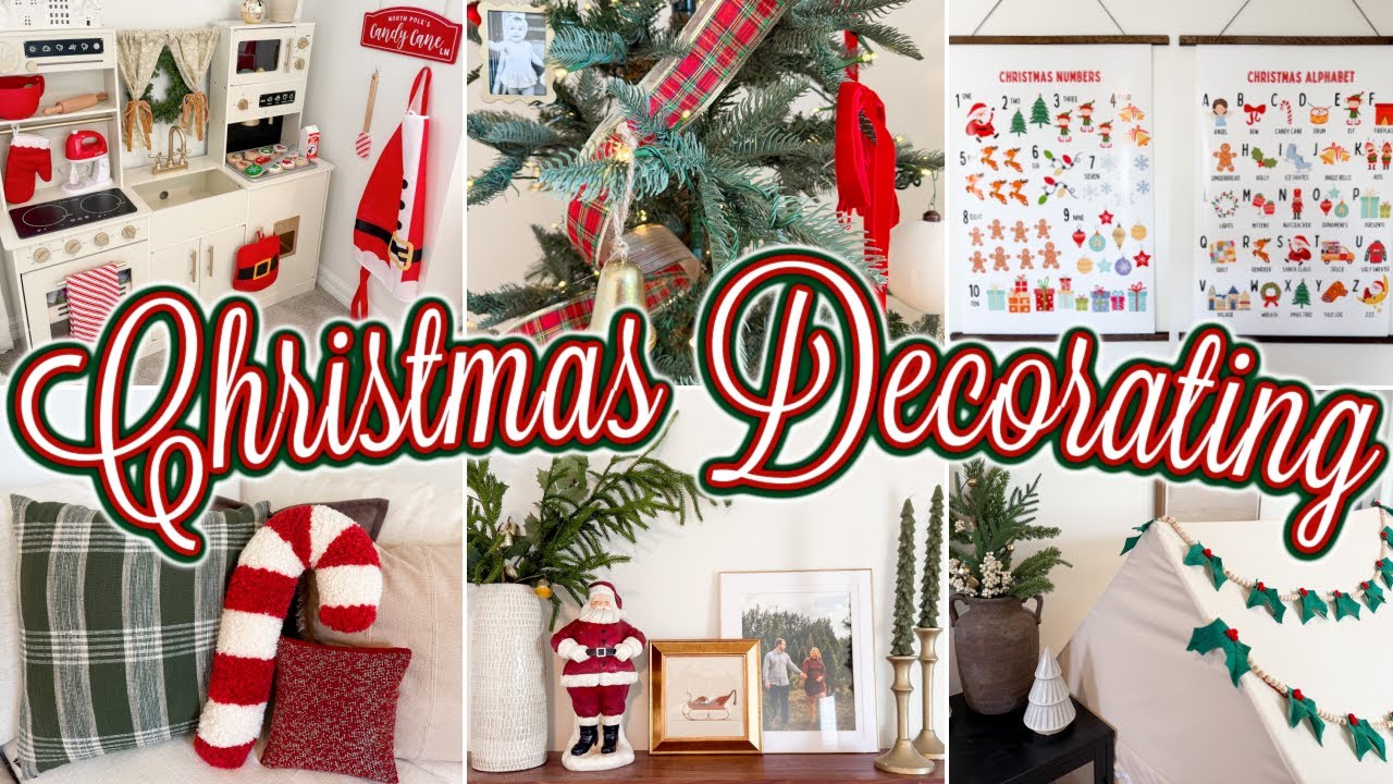 🎄 FESTIVE CHRISTMAS DECORATING IDEAS 🎄 Traditional Kid Friendly Living Room Christmas Decor