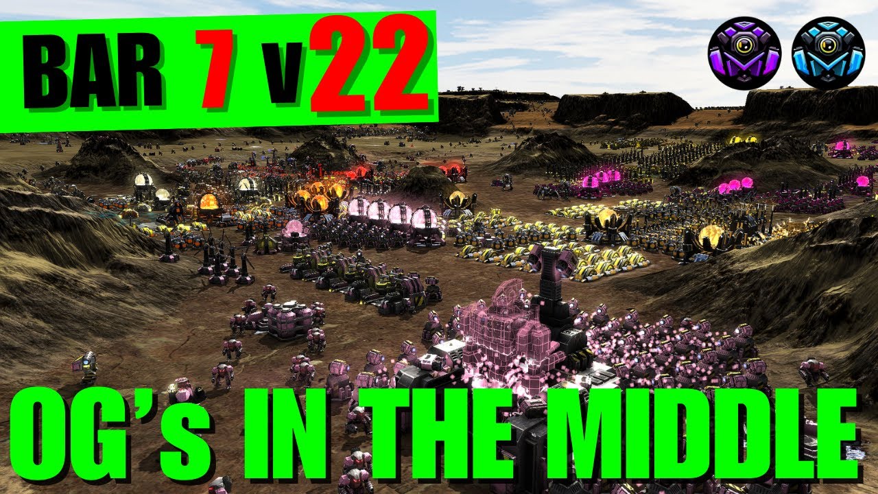 30 PLAYER RTS | Beyond All Reason - King of the Hill OG's Vs You