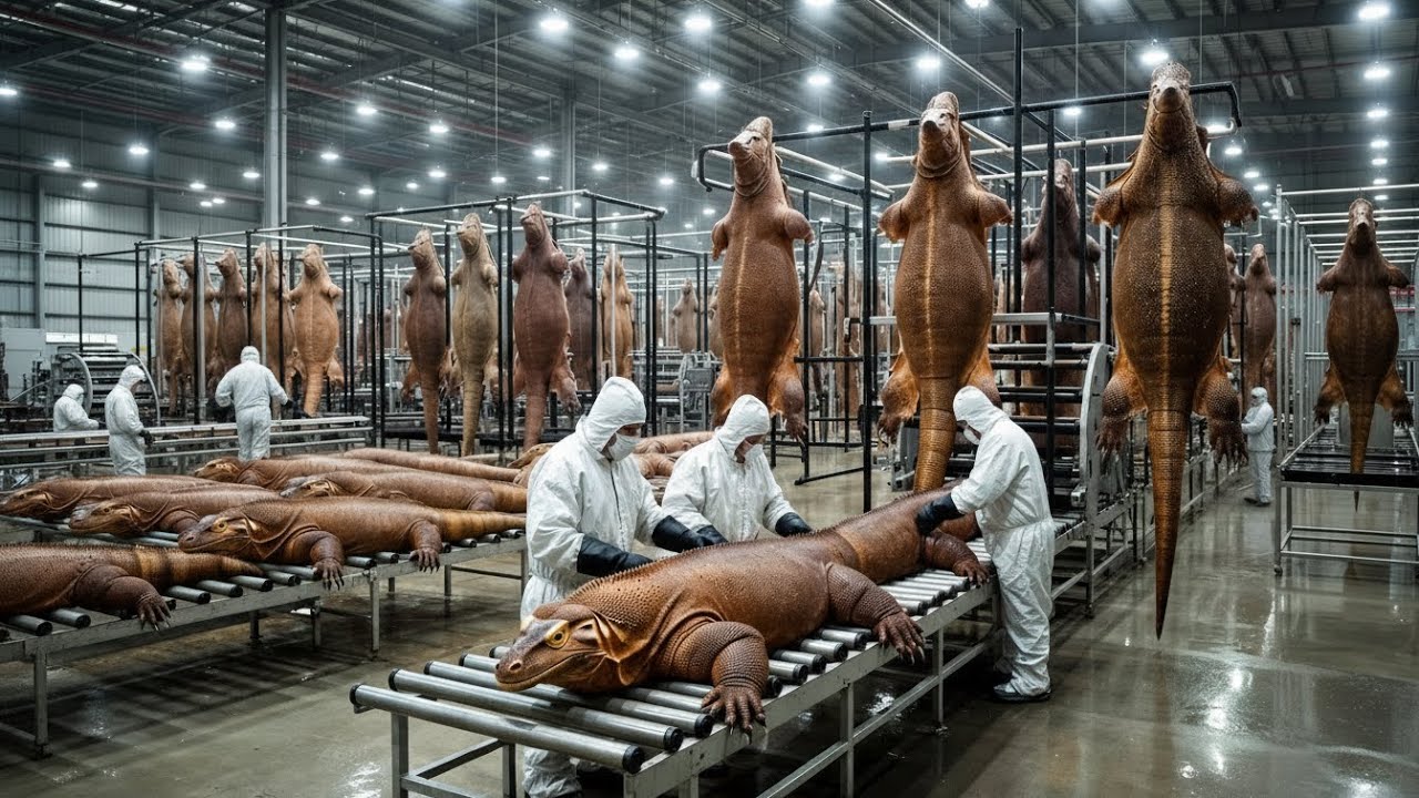 You Won't Believe How Komodo Leather Is Made – Million Dollar Luxury Jacket Factory Tour!