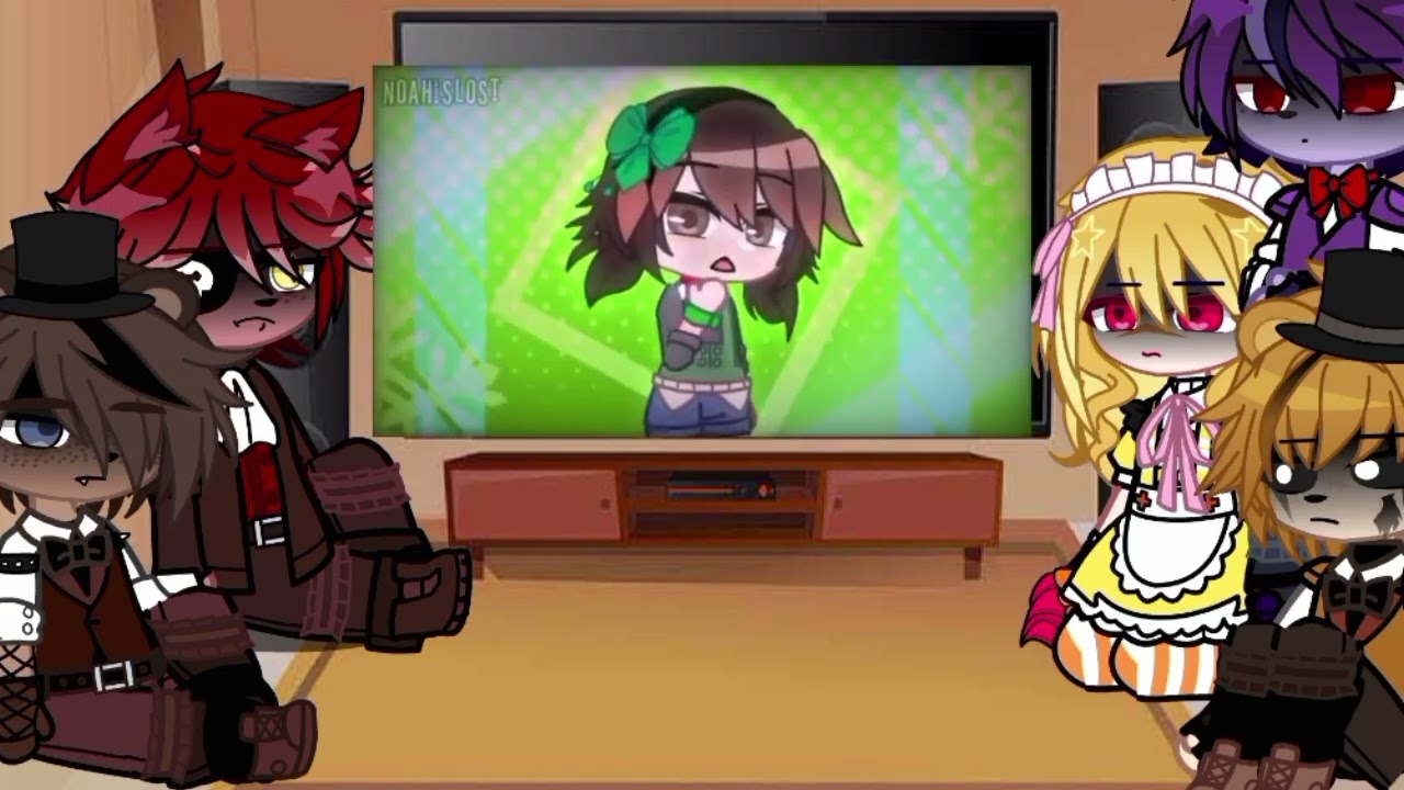 Past fnaf 1 react to future~~♡^--no ships^--/my au☆°`{°•my first video•°}