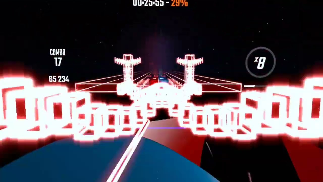 [Beat Saber] Stardust Speedway - Sonic CD - Future Boss Remix (Beginner) 1.5x Speed