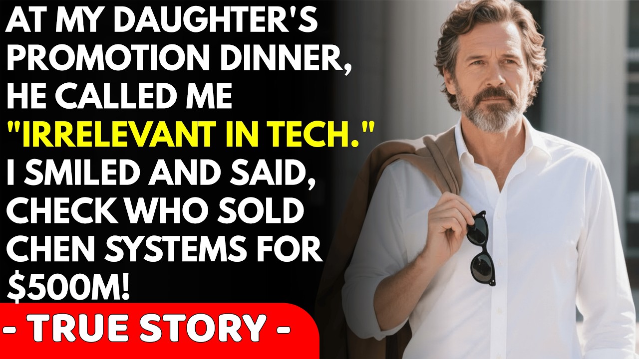 At My Daughter's Promotion Dinner, My Son-In-Law Called Me An 