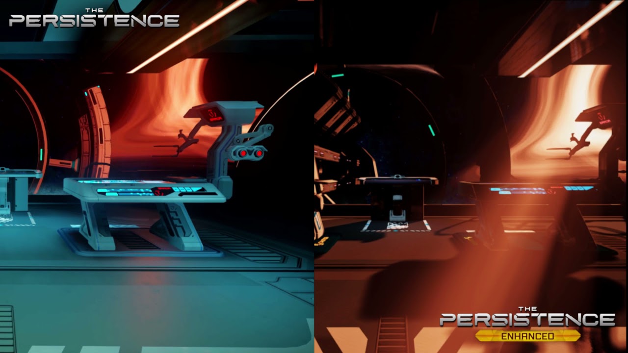 The Persistence vs. The Persistence Enhanced:  Bridge Scene Comparison