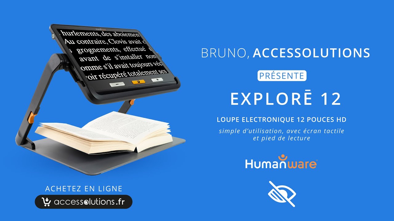 Nouveau Loupe électronique Explore 12 • Humanware • pour personnes malvoyantes