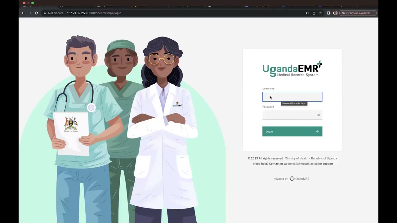 UgandaEMR+ Demo & Discussion with OpenMRS Community, 2023 10 05