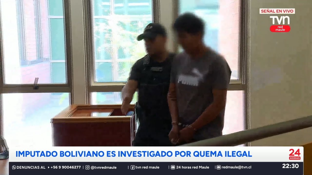 Extranjero formalizado por uso ilegal del fuego | 24 Horas TVN - Red Maule