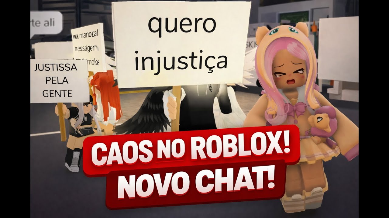 A MAIOR REVOLTA DO ROBLOX! 😨 NOVO CHAT! 