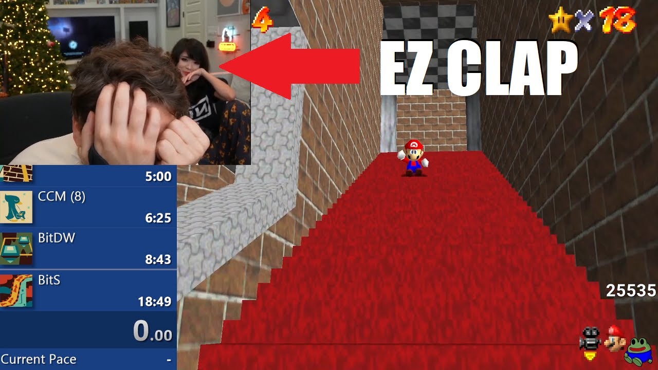 Mizkif Gets HELP FROM EMIRU During His Mario Speedrun BLJ