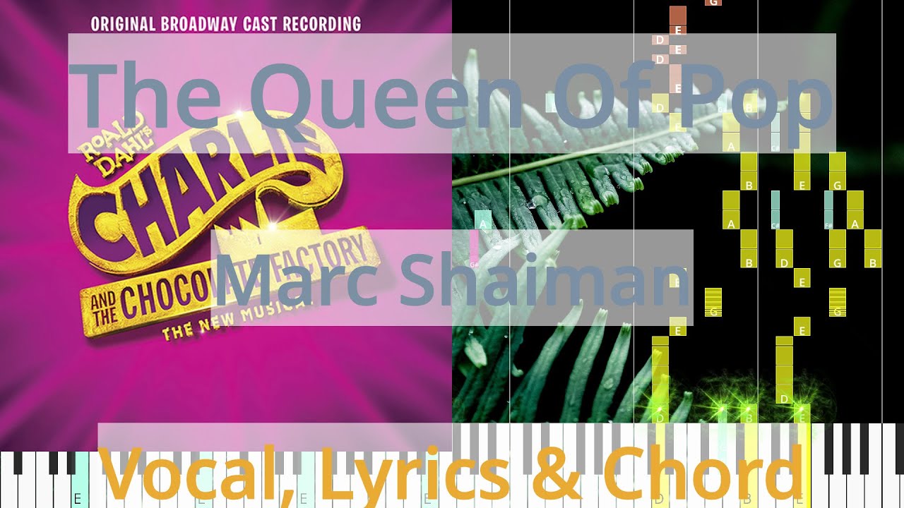 🎹The Queen Of Pop, Chord & Lyrics, Marc Shaiman, Synthesia Piano