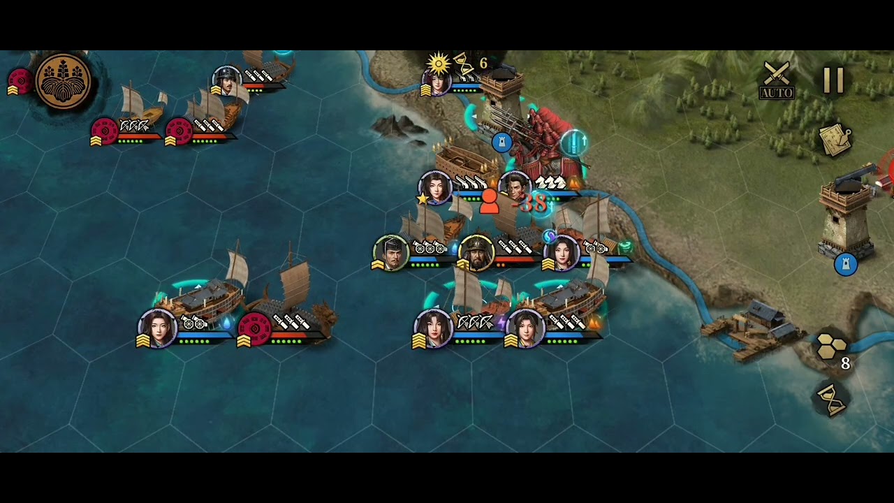 Great Conqueror 2 : Shogun - Bunroku Campaign ,  Battle of Busan Bay (Hard) 