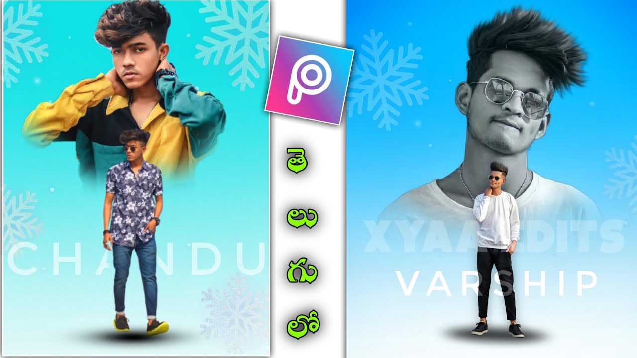 New DuaL Photo Editing in PicsArt || Picsart Editing New Style editing in Telugu 2022 #chandueditz