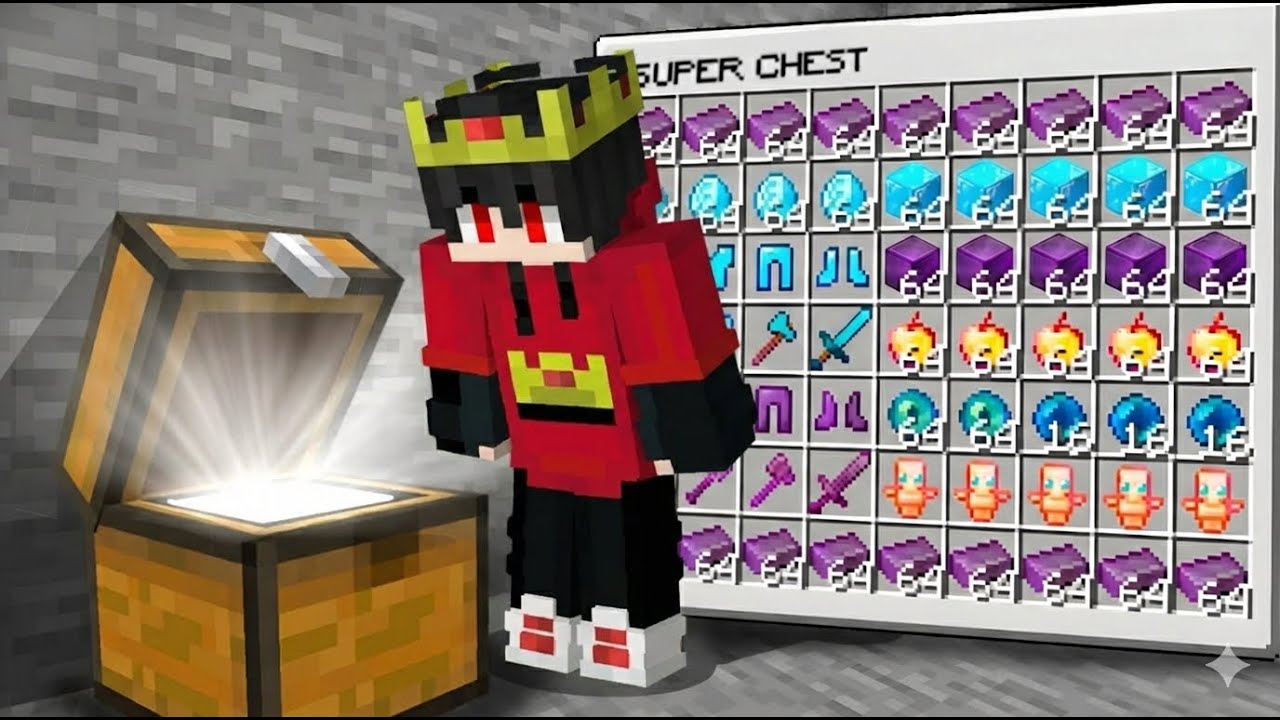 Minecraft, But Chests Give OP Items !!!