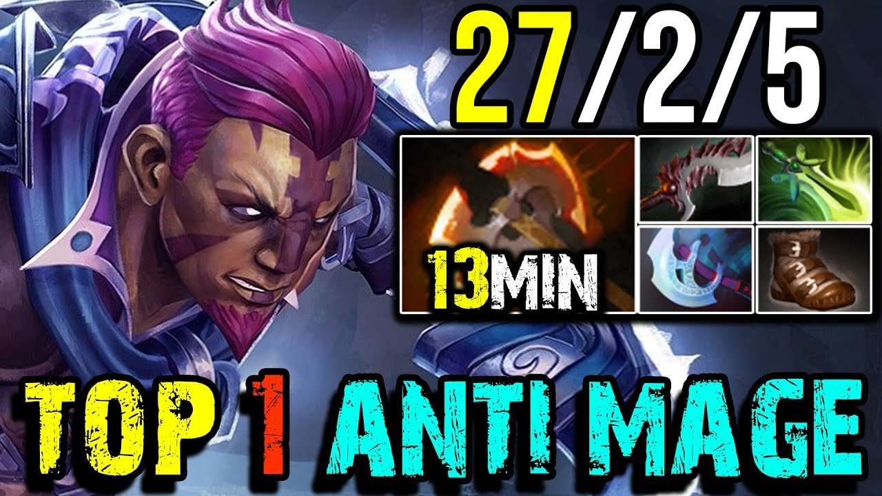 This is How Top 1 DotaBuff [Anti-Mage] Farm 930+GPM 27Kills by paiN.hFn | Dota 2 FullGame