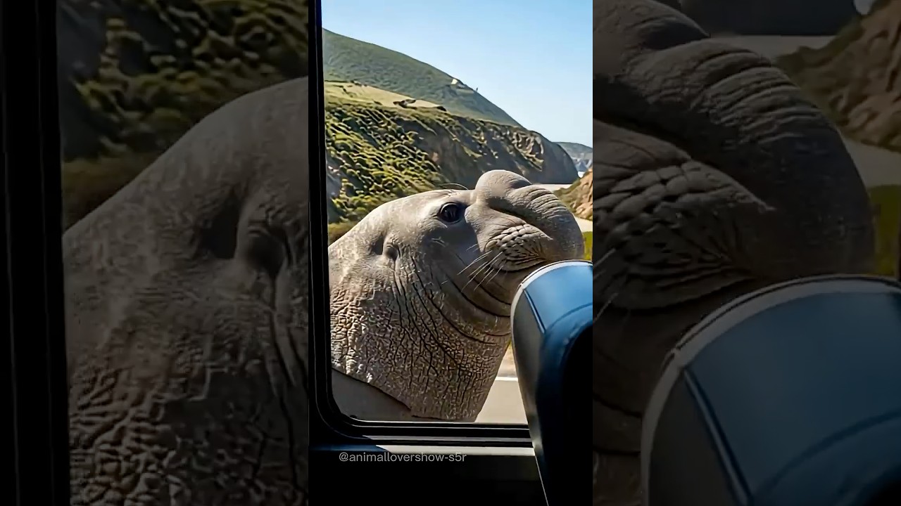 🐋 Hero Elephant Seal Saves Bus From Catastrophic Explosion!  #rescue  #animals #wildlife