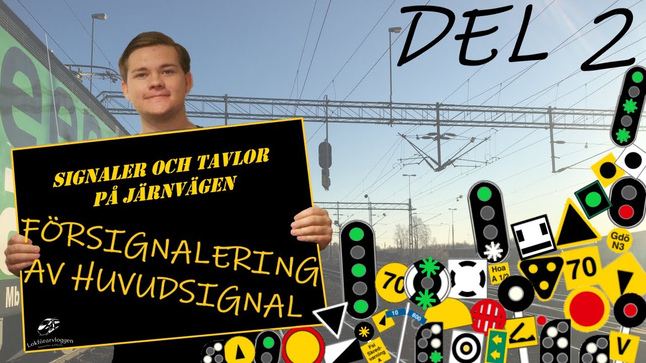 Signaler och tavlor på järnvägen. Del 2 - försignalering av huvudsignal.