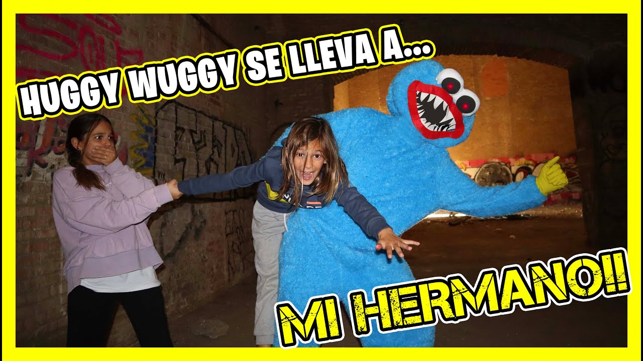 😱 HUGGY WUGGY DE POPPY PLAYTIME Se LLEVA a Mi HERMANO 😱Veo Su CARA😰 ¡Nos PERSIGUE! #hifamilyteam