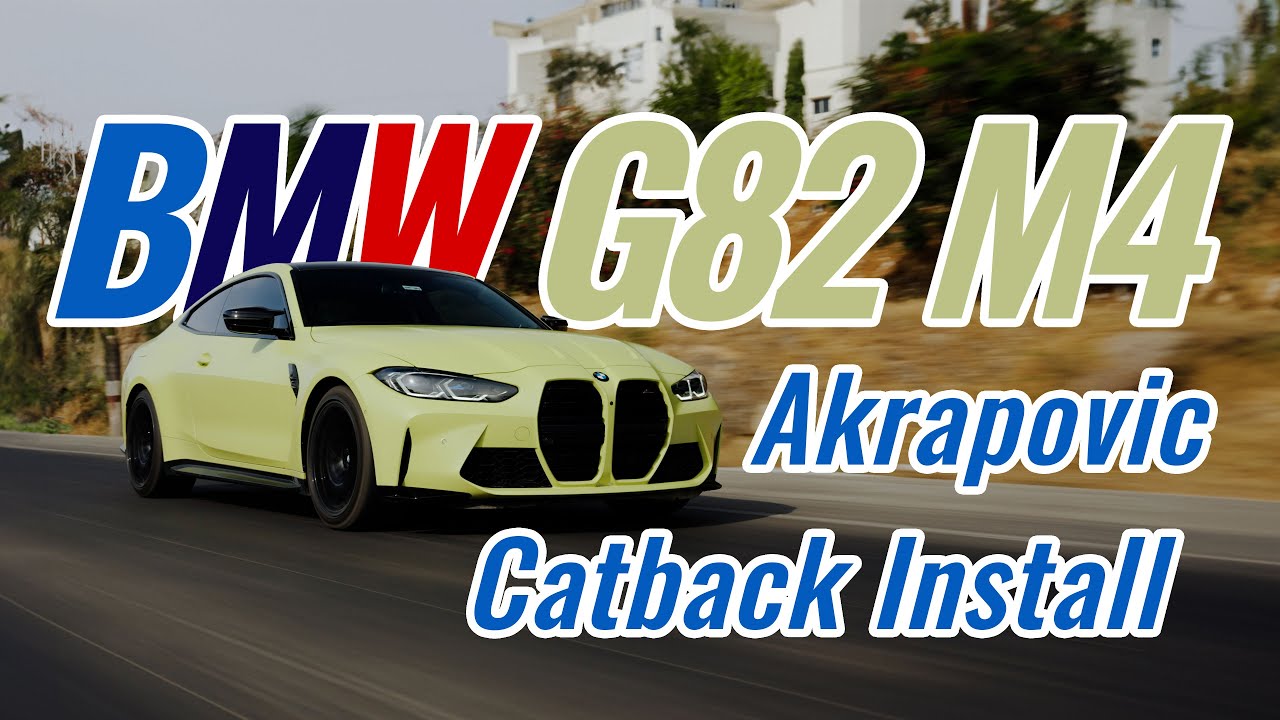 BMW G82 M4 Akrapovic Catback Installation & Sound Comparison!
