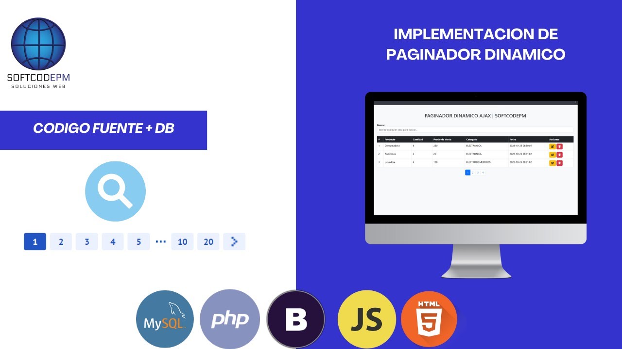 96. Buscador & Paginador Dinamico desde cero con PHP, Ajax y MySQL