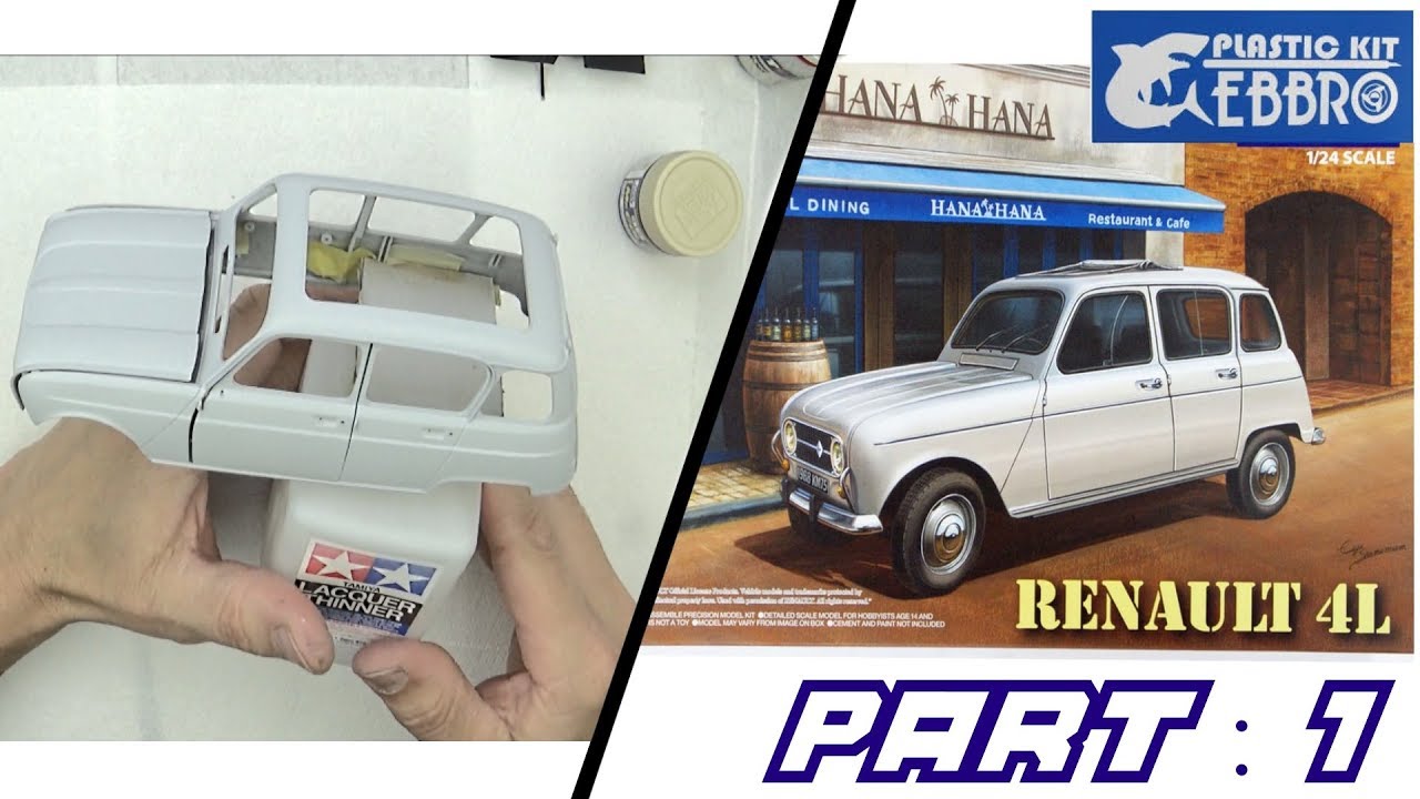 EP : 1►RENAULT 4L / EBBRO ◄ Maquette voiture 1:24