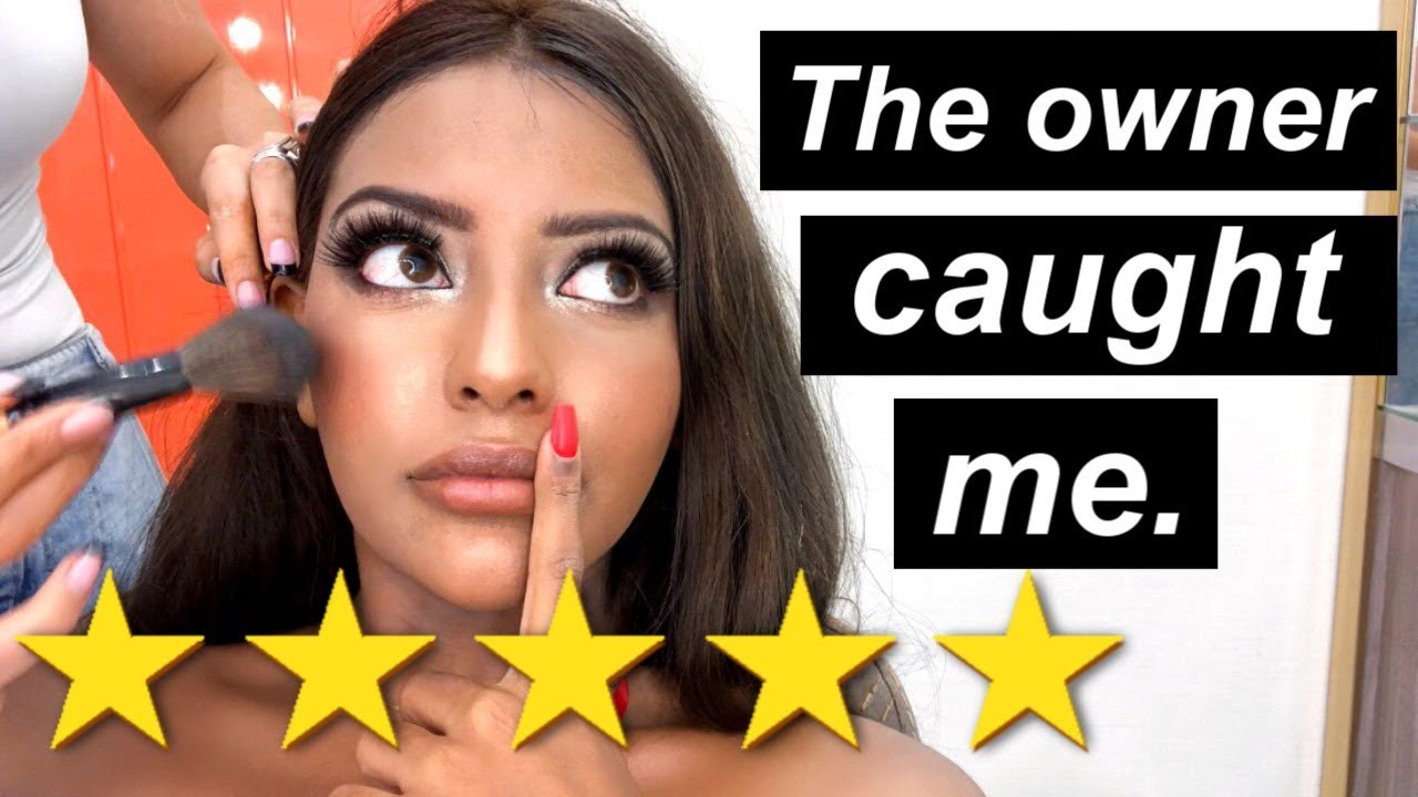worst/best reviewed dubai makeup salon. i got caught.