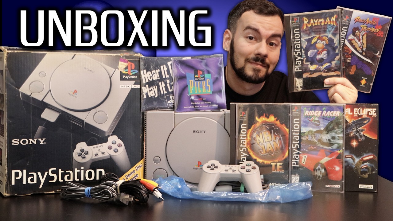 Original PS1 Unboxing, Demo Disc & Developer's CD - (Dinosaur Tech Demo)