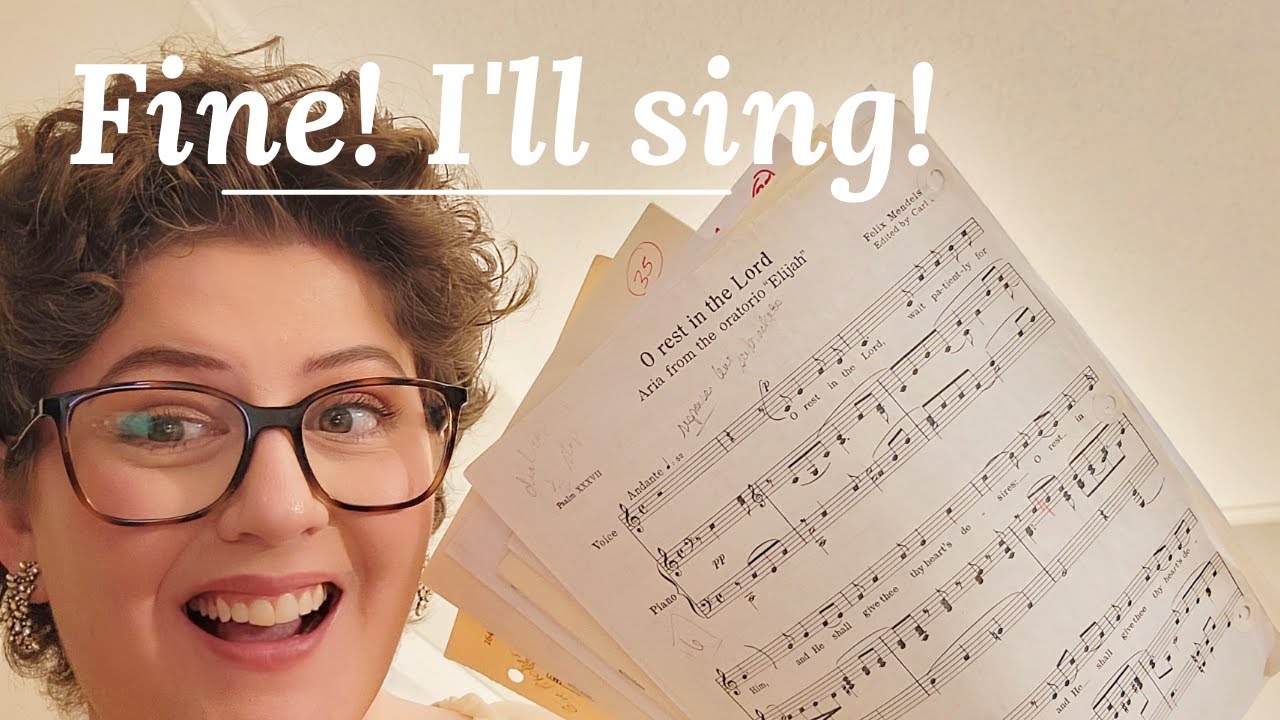 Singing O Rest in the Lord By Mendelssohn | Alto Singing Advent Music