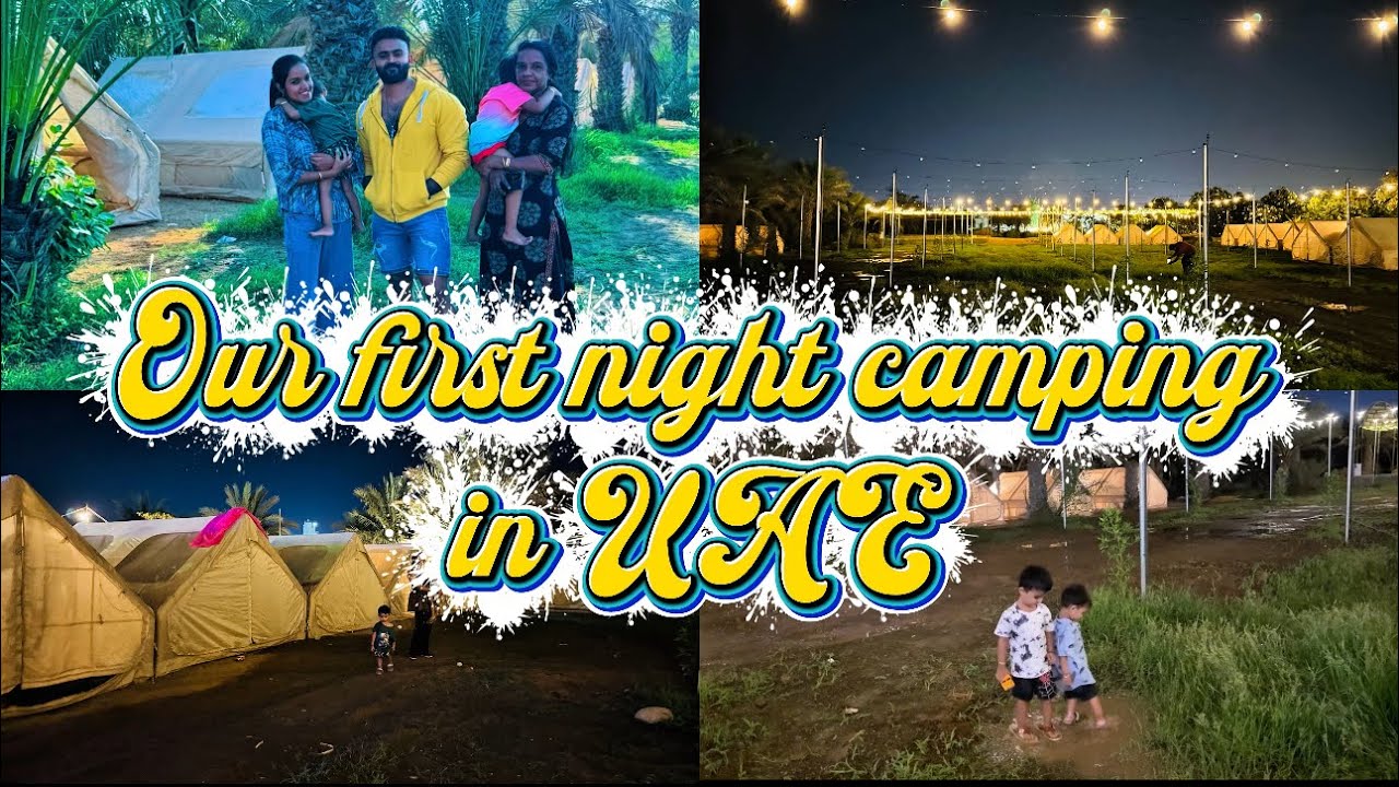 First rain camping in UAE family#youtube#ownvoice#trending 