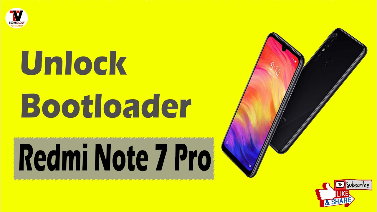 How to Unlock Bootloader On Xiaomi Redmi Note 7 Pro