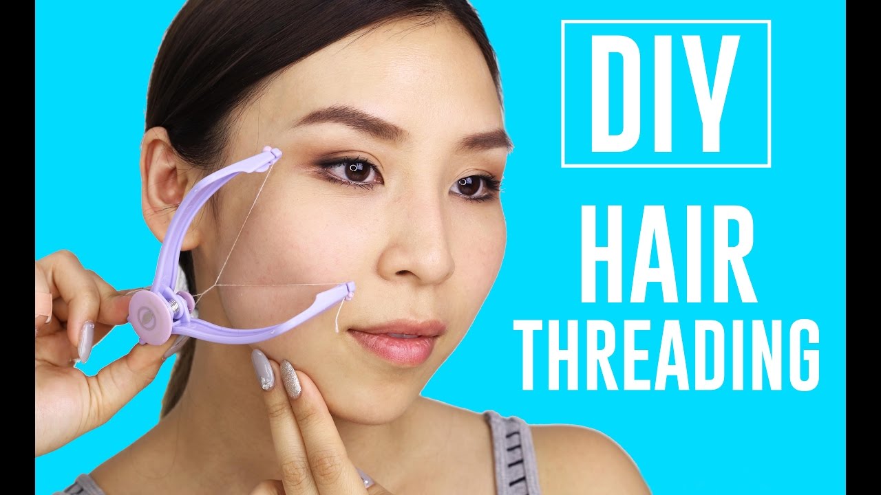 At Home DIY Hair Threading - TINA TRIES IT