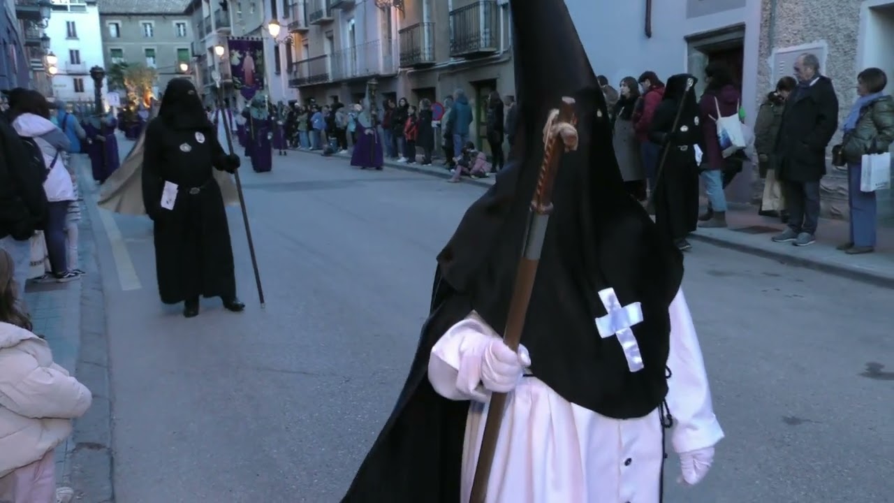 PROCESIÓN   MIERCOLES  SANTO   JACA   5  ABRIL   2023