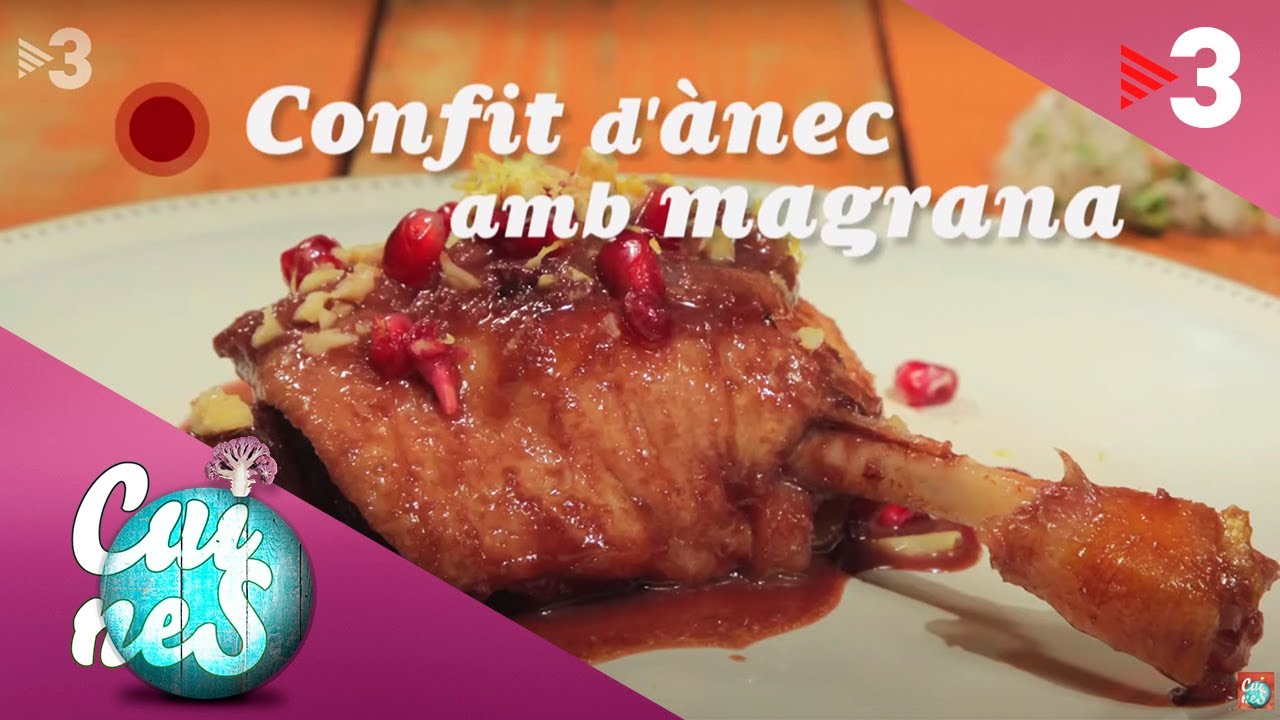 Confit d'ànec amb magrana - Cuines
