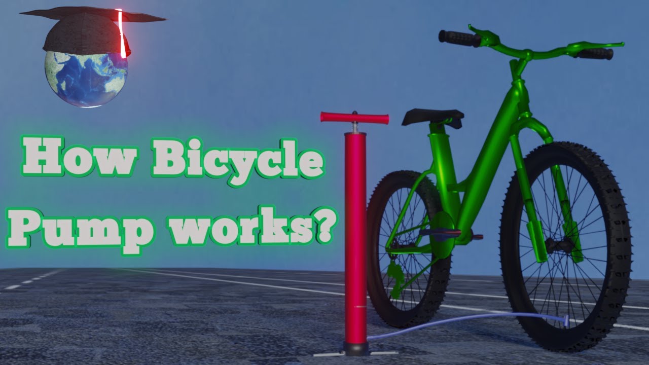 How does Bicycle pump work ? 🎓Engineer VK🌏 Explained using 3d Animation