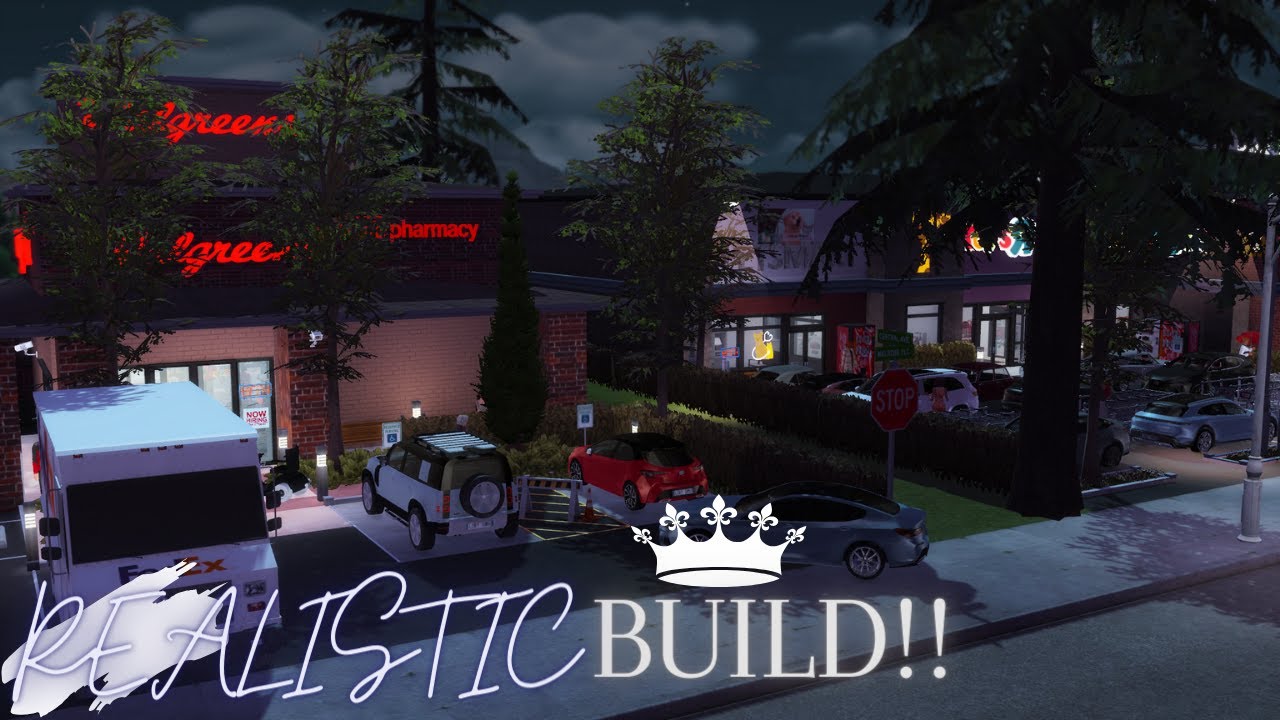 ✨NEW✨I BUILT A REALISTIC WALGREENS😱😍||FULLY FUNCTIONAL RETAIL LOT