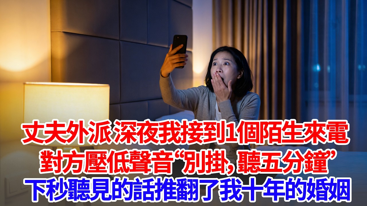 丈夫外派，深夜我接到1個陌生來電，對方壓低聲音“別掛，聽五分鐘”下秒聽見的話推翻了我十年的婚姻#人生感悟 #為人處世 #正能量 #情感 #葵寶說書鋪