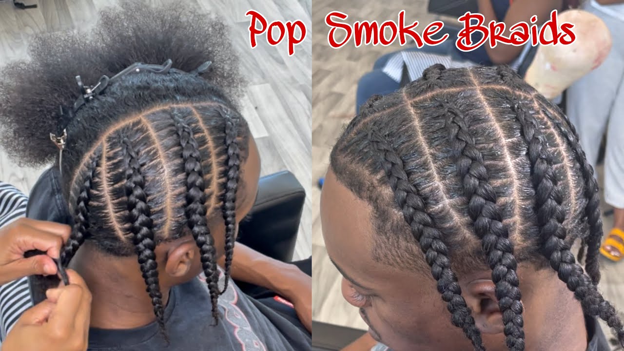 Урок по плетению кос: мужской образ в стиле Pop Smoke