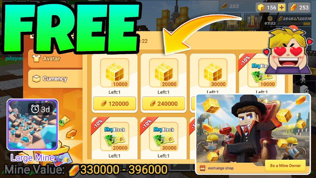 GCUBES MINING EVENT IS HERE!! in Blockman go