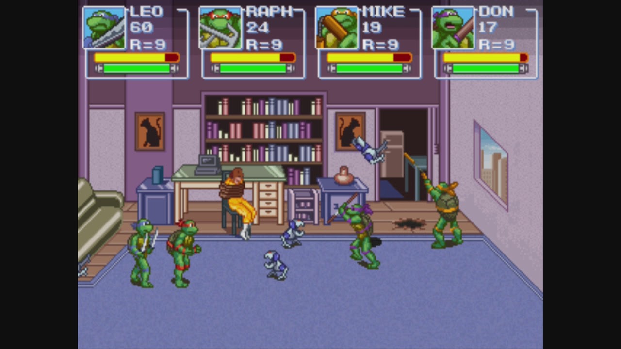 TMNT Rescue Palooza Knuckleheads full 4 player playthrough