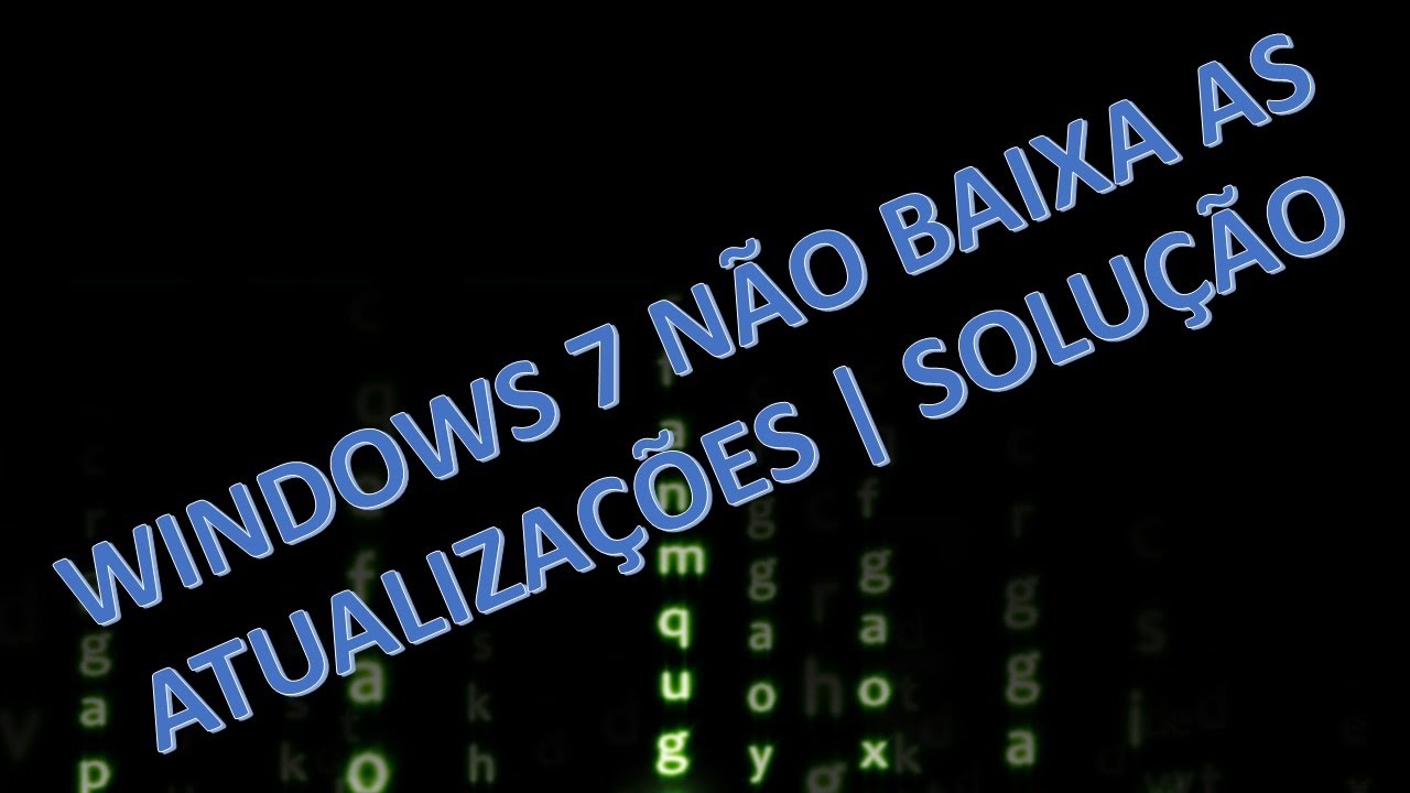 Windows 7 verificando se h&aacute; atualiza&ccedil;&otilde;es infinitamente
