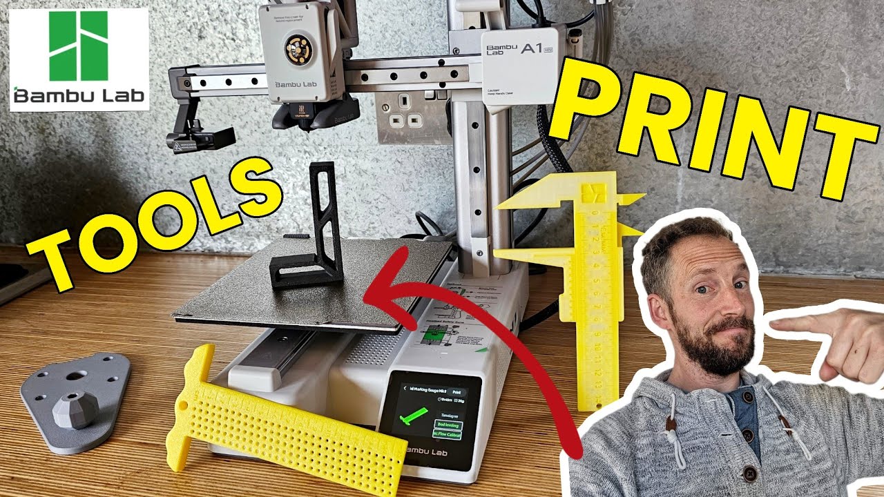 Изготовление инструментов для деревообработки на 3D-принтере — BAMBU LAB A1 MINI — это просто пот...