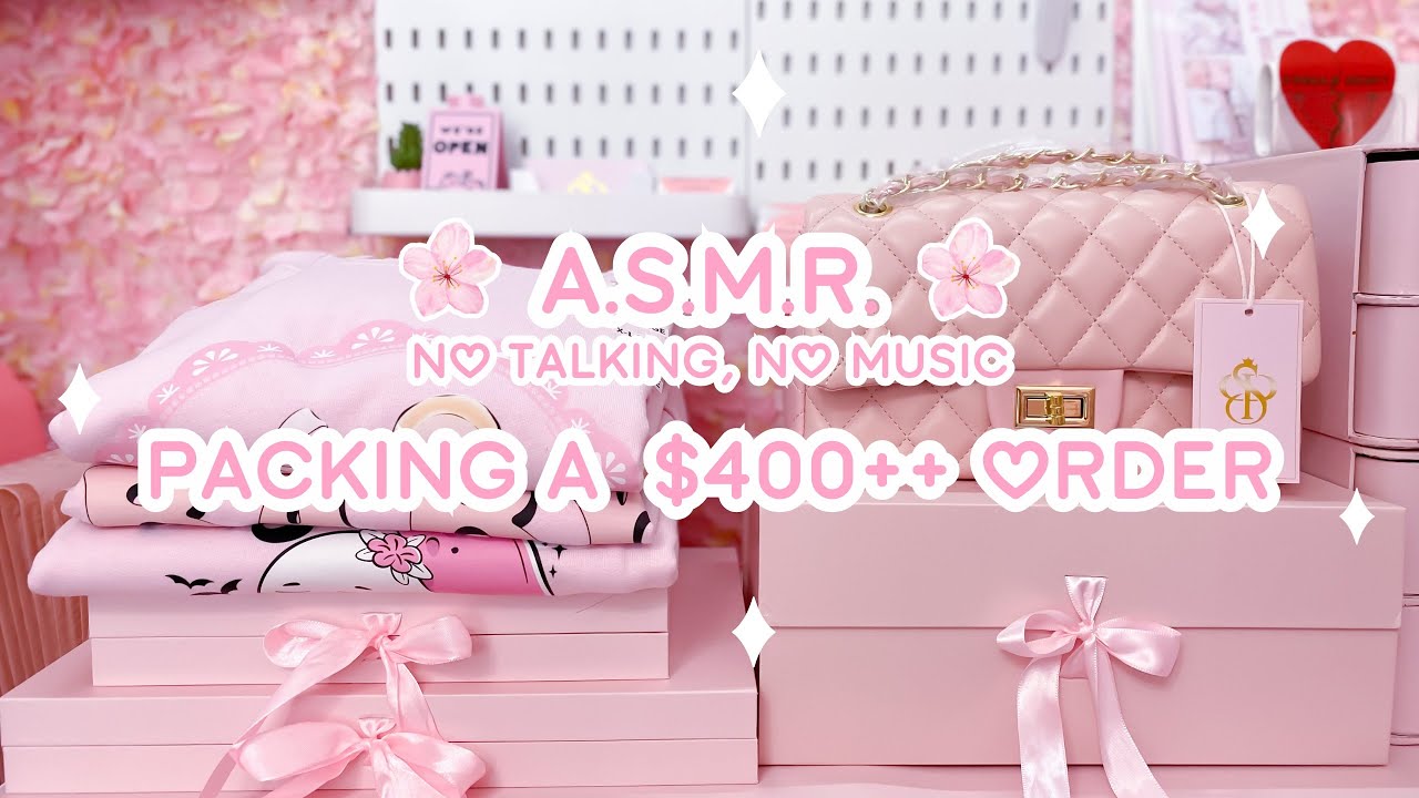 ASMR PACKING THE BIGGEST ORDER FOR AUGUST 2024! | NO TALKING, NO MUSIC STUDIO VLOG | SMALL BUSINESS