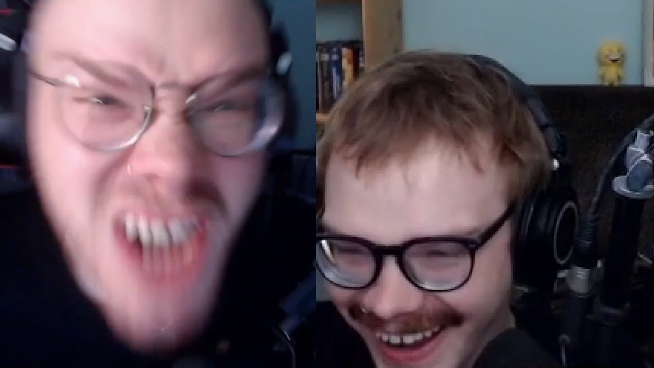 aksually reacts to himself