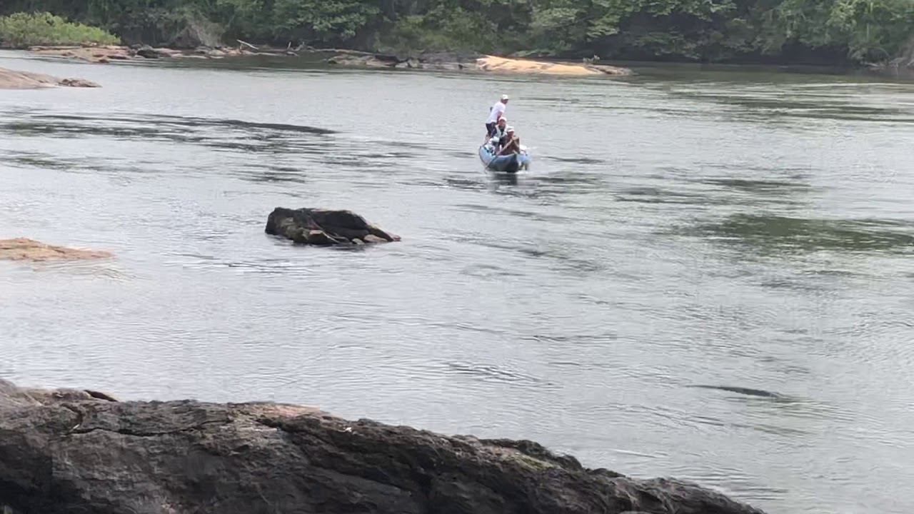Corantijn river expedition, from Kwamalasamutu with the boot ,till Nickerie